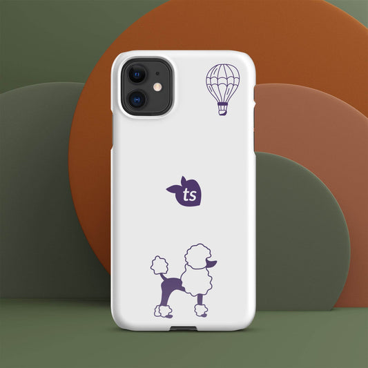 tsgabrielle • Paris - Le Chien • Snap Case Compatible with iPhone® • White - tsgabrielle