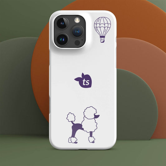 tsgabrielle • Paris - Le Chien • Snap Case Compatible with iPhone® • White - tsgabrielle
