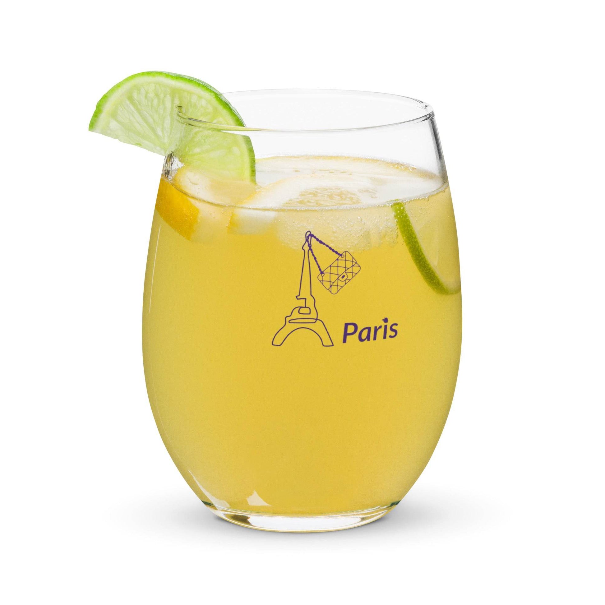 tsgabrielle • Paris - La Tour Eiffel • Stemless Wine Glass - tsgabrielle