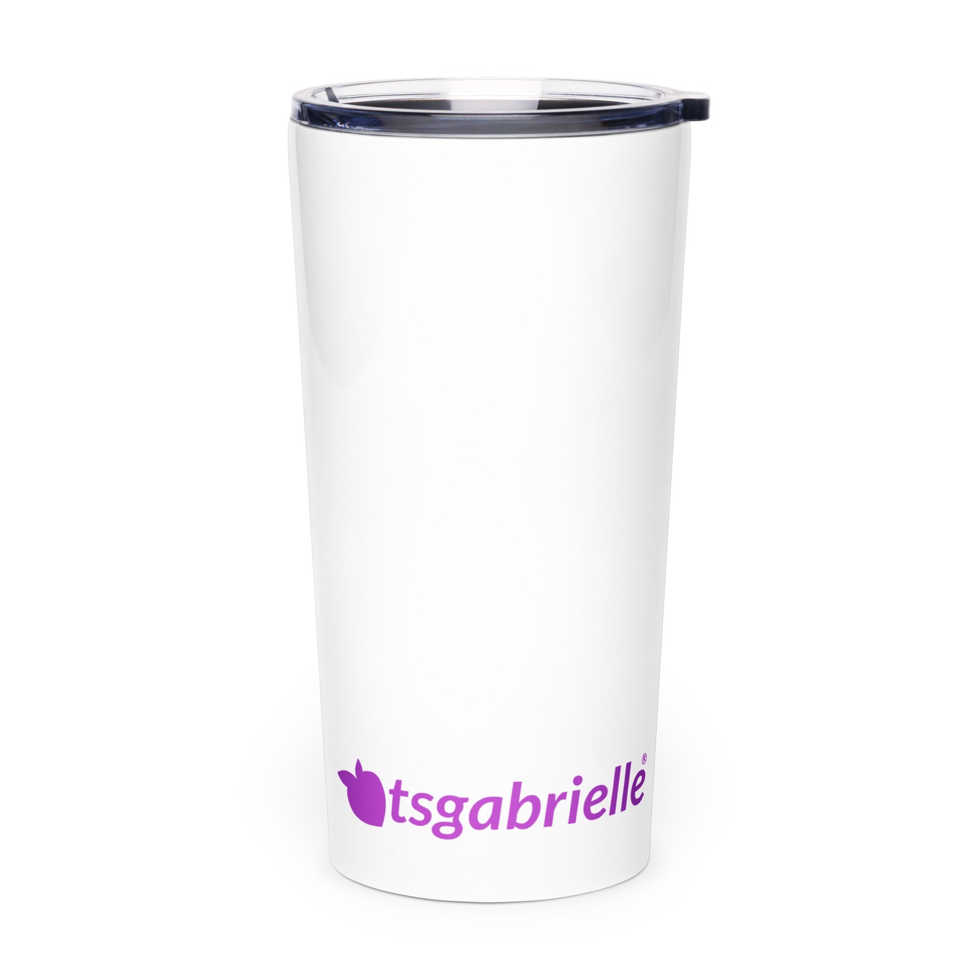 tsgabrielle® • Tapered Tumbler • White • Stainless Steel • 20 oz