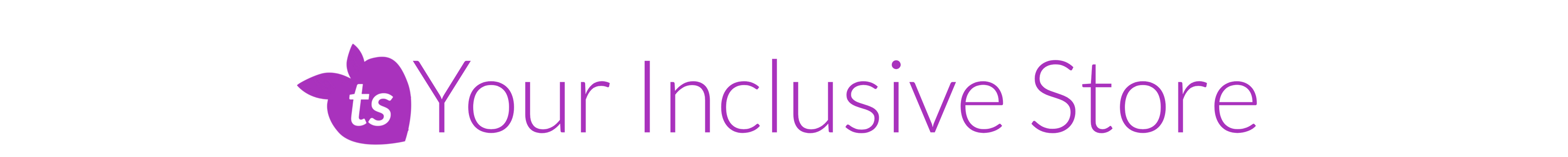 Logo of 'Your Inclusive Store' with a purple and white color scheme on a white background.