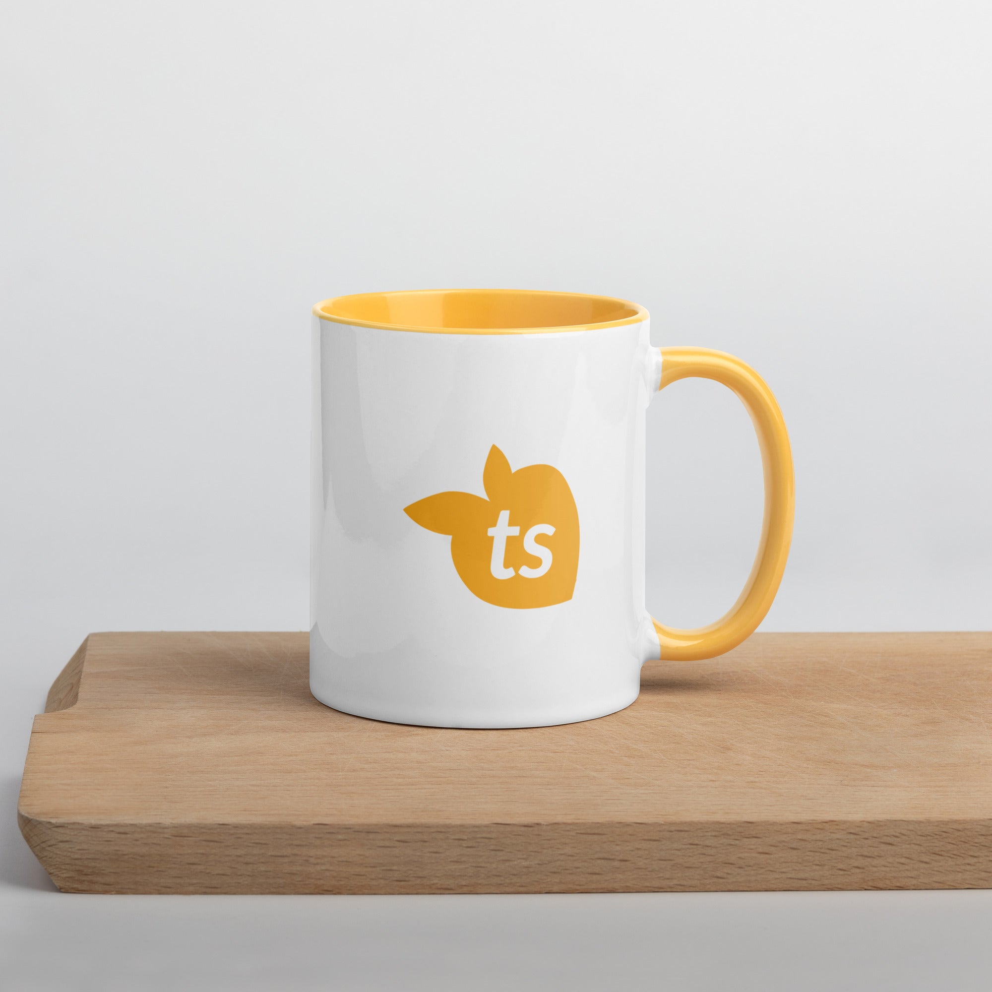 tsgabrielle® • Mug with Color Golden Yellow Inside • 11 oz